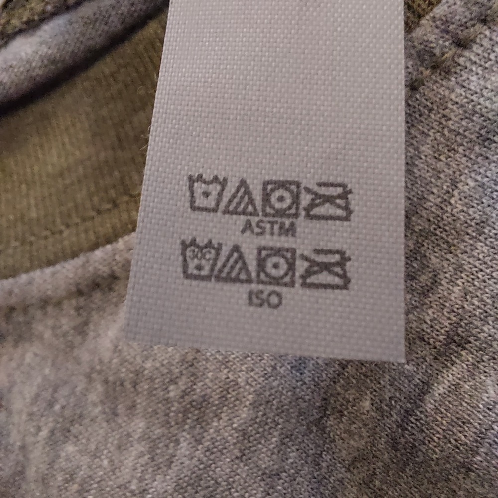 Stormy Kromer Unisex Baseball Tee Gray & Olive Green Cotton/Poly Blend Sz L NEW! - Picture 10 of 10